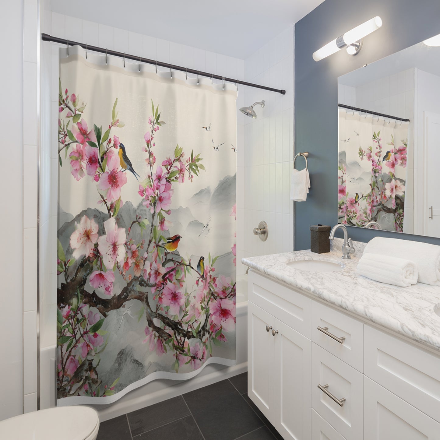 Shower Curtain:  Misty Spring 2